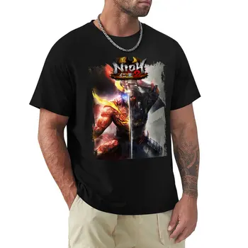 Nioh 2 gam| Идеальная подарочная футболка для мальчиков с животным принтом, одежда хиппи, простые черные футболки для мужчин